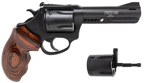 CHARTER ARMS DOUBLE DOG 357 MAG/9MM 4.2IN PORTED BARREL 5RD BLACK PASSIVATE ALUM FRAME WOOD GRIP STANDARD HAMMER 13942 | .357 MAG | 678958139426